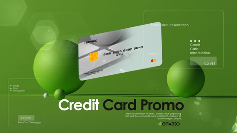 Credit Card Promotion, Product Promo ft. credit card & card mockup - Envato