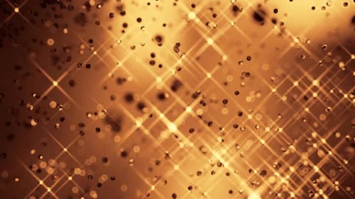 Abstract animated background filled with moving and rotating around geometry. HD