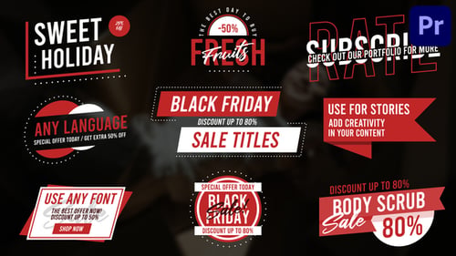 Black Friday Titles for Premiere Pro