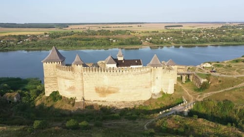 Schöne alte Khotyn-Festung