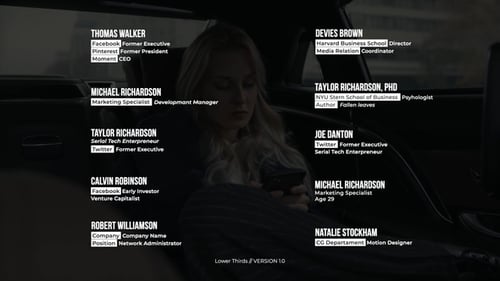 Clean Lower Thirds Title Pack for Video Presentations