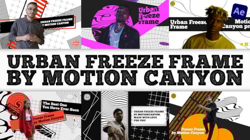 Dynamic Freeze Frame Urban Style Video Template