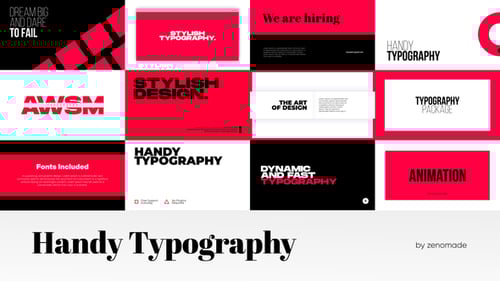 Stylish Dynamic Typography Animation Pack