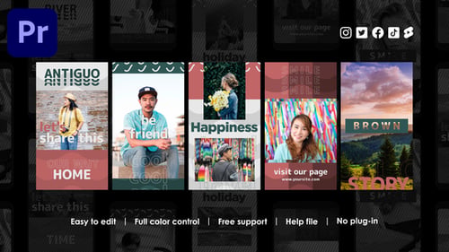 Dynamic Social Media Stories Video Templates