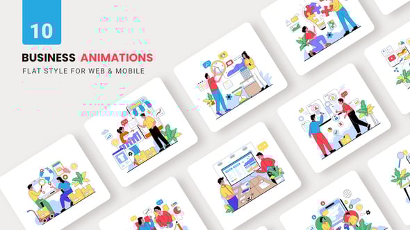 Business Animations - Flat Concept, Openers ft. analysis & animation ...