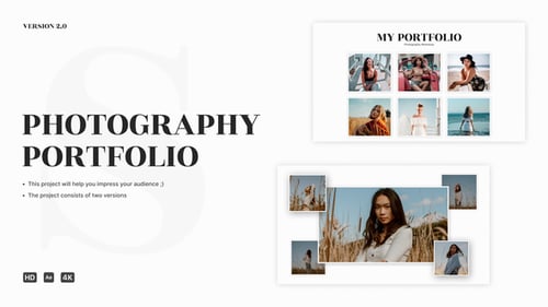 Clean Modern Photography Portfolio Presentation