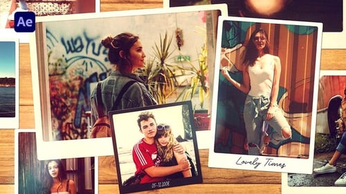 Nostalgic Photo Slideshow with Elegant Transitions