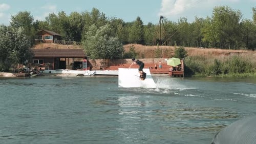Backside Lip Slide Wakeboard