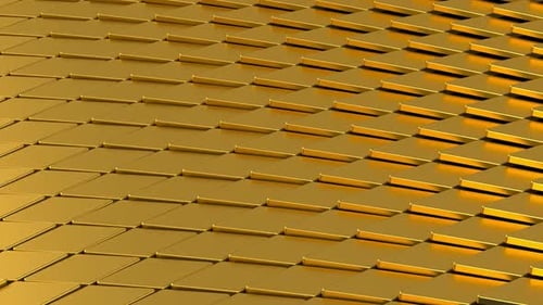 Abstrakte winkende realistische goldene Hintergrund Looped Animation HD