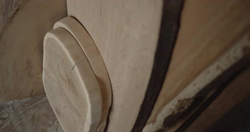 Close up of Stacked Wood Planks