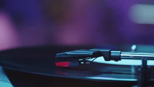 Vinyl Record Closeup