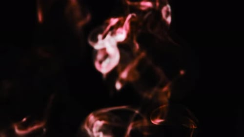 Abstract Red Pink Smoke on Black Background