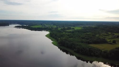 Swimming Over The Lake Float