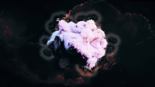 Abstract Fluid Nebula Cloud Motion Background