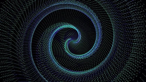 spiral blue Particle