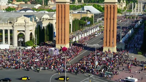 Reunião da multidão de pessoas
