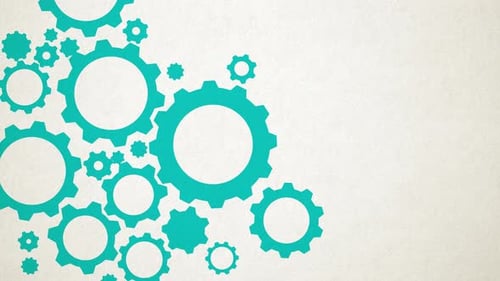 Cogwheel Animation 4K