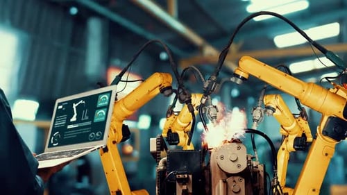 Intelligenter Industrieroboter rüstet Modernisierung für innovative Fabriktechnik