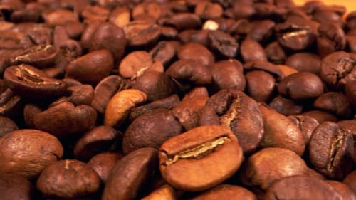 Heap of Freshly Roasted Coffee Beans
