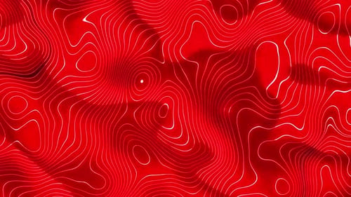In
roter Farbe leuchtende Flüssigkeitslinienanimation. Vd 237