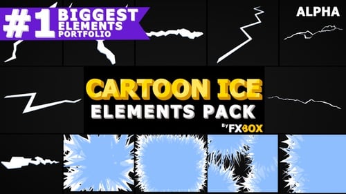 Ice Cracks And Frosty Transitions | Motion Graphics Pack