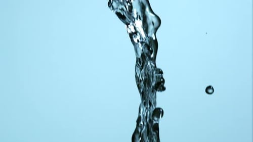 Abstract Water Stream Flowing in Slow Motion