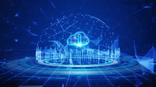 Digital Data Network Connection Cloud Computing 00723
