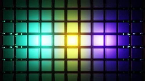 Cube Colored Wall Vj Loop Background 4K