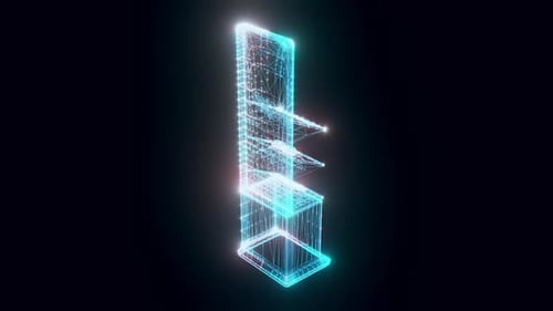 Market Stand Cosmetics Hologram Rotating Hd
