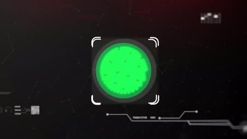 Fingerprint Background, Secure Internet Concept. Loop Background on Internet Security and Technology