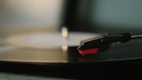 Vinyl Record Closeup