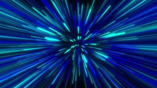 Colorful Hyperspace Jump Loop Neon Lights V14