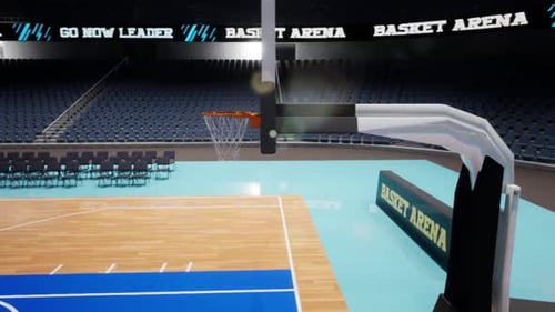 Basket arena stadium side view