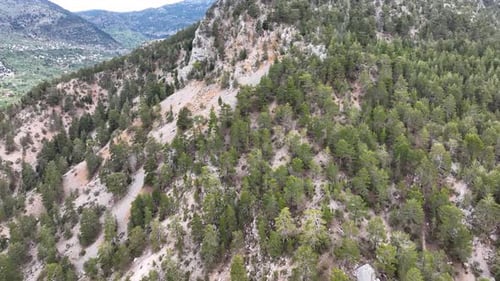Mountain landscape high in the mountains aerial view 4 K