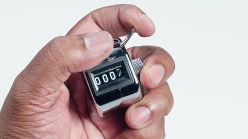 Hand Tally Counter Increments from Zero to Thirty One