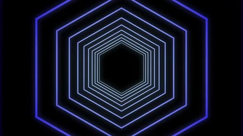 Digital generated video of concentric lines