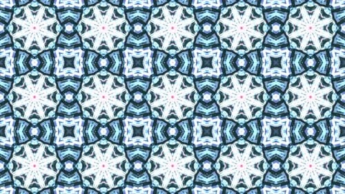 Abstract Geometric Kaleidoscope Pattern Loop Background