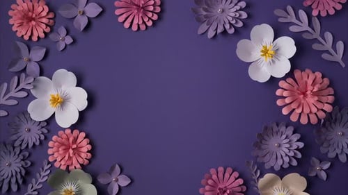 Flower Background with Copy Space