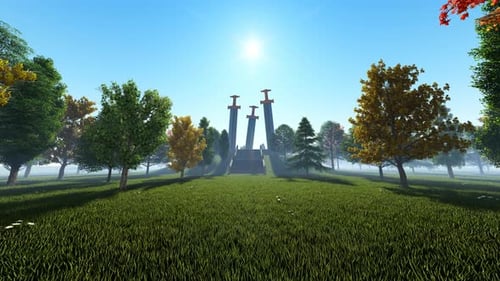 View Of Giant Swords