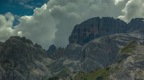 dolomites alps italy mountains peaks timelapse