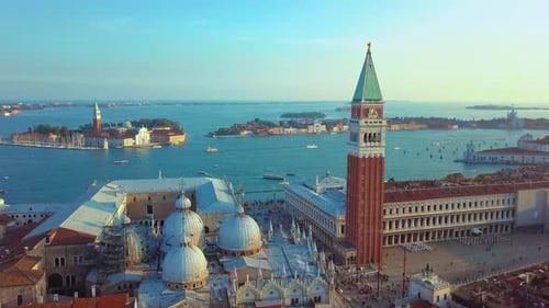 Aerial View of Venice, St Mark