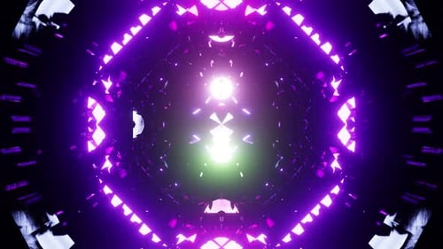 Vj Loop Of The Crystal Mirrored Blue And Purple Equalizer Music Show HD