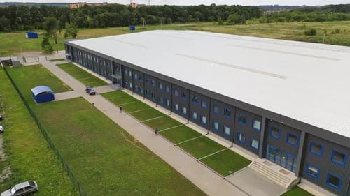 Facade of a modern two-storey building.