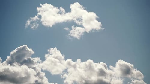 Time Lapse of Clouds Drifting in the Blue Sky