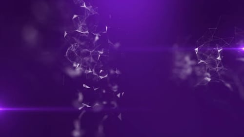 Purple Abstract Technology Network Background Animation