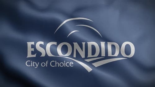 Fondo de lazo con la bandera de Escondido, California