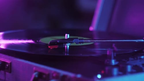 Vinyl Record Closeup