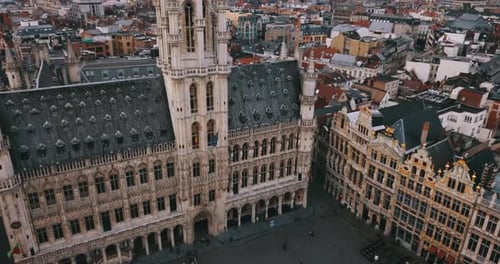 Aerial View Of The Center Of Brussels