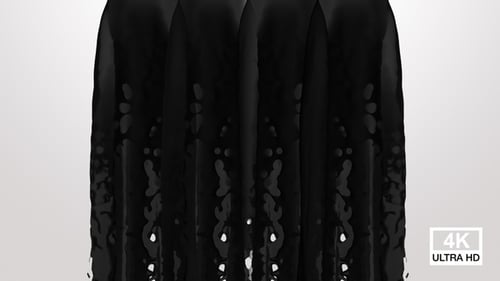 Black Paint Splash Curtain