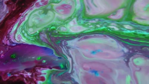 Colorful Paint Swirling And Spreads Background